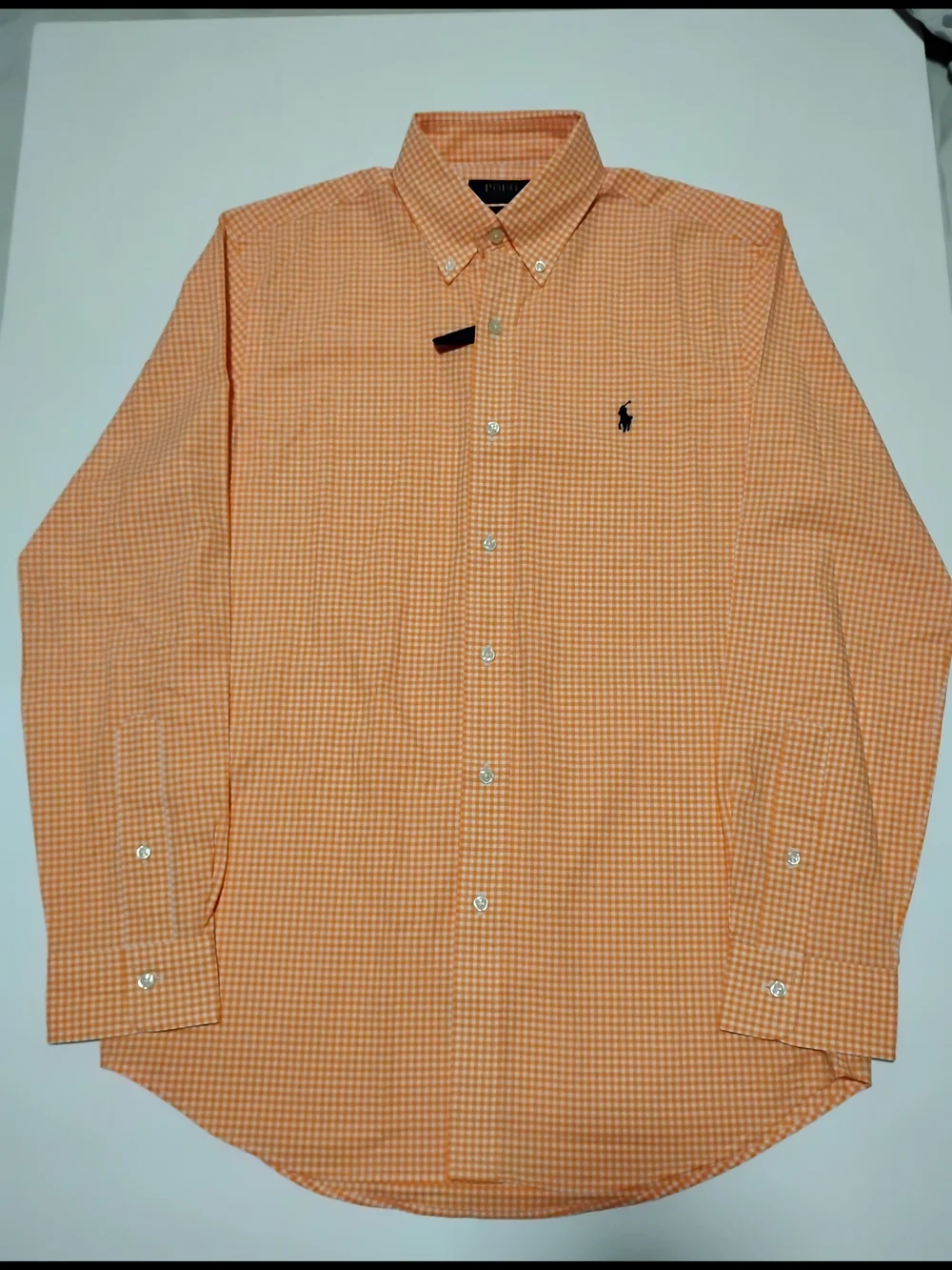 Polo by Ralph Lauren Orange Gingham Button-Down Shirt